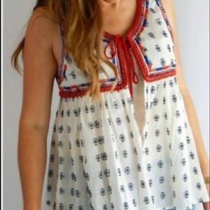 Misa Los Angeles tie front blouse